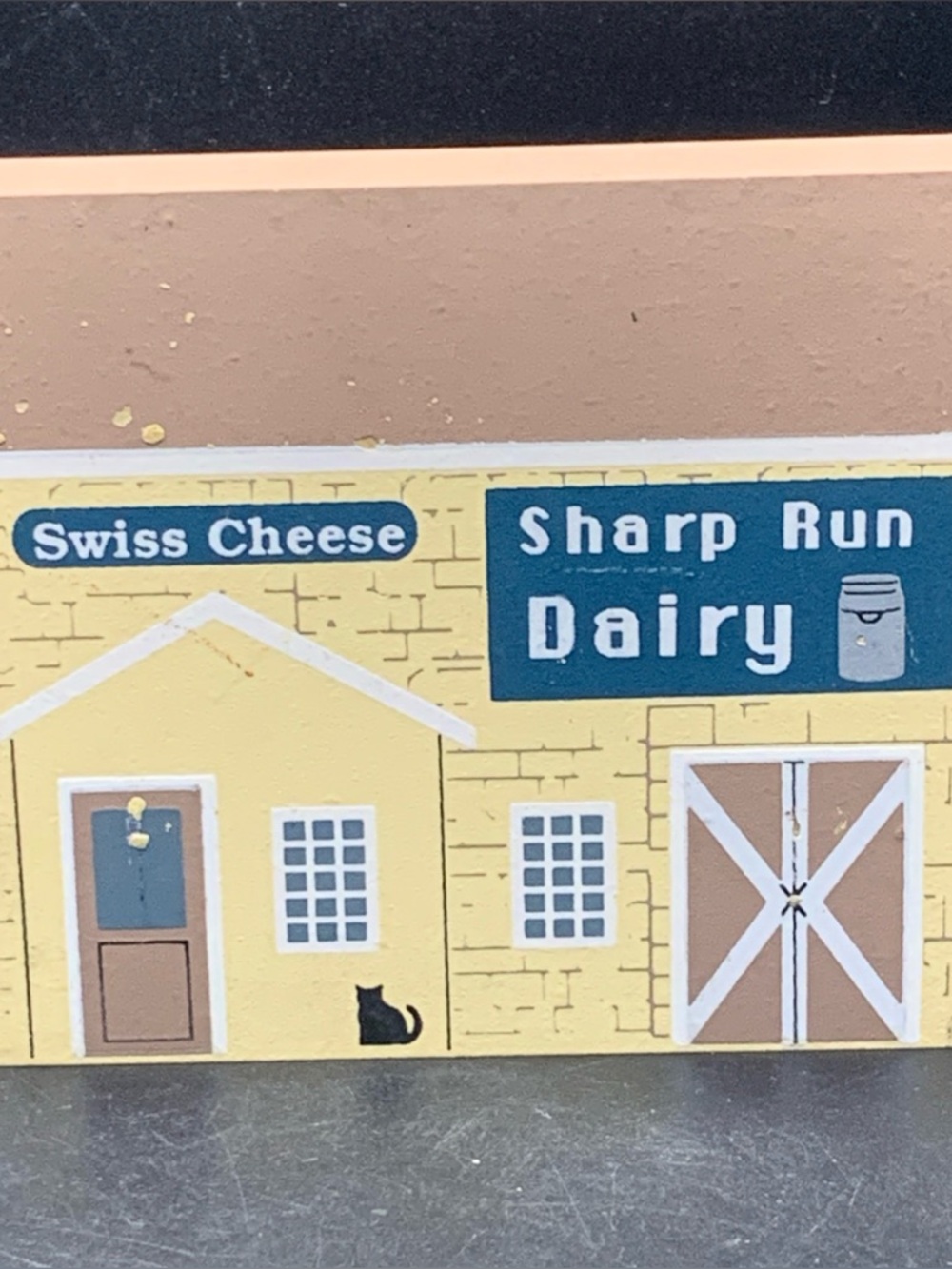 Vintage Cat's Meow Wood 1994 Amish Craftsman Series Cheese House